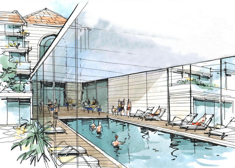 piscina en hotel